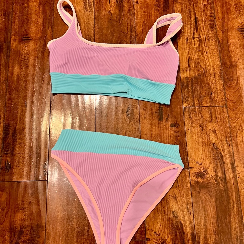 Lainsnow cotton candy Bikini Set